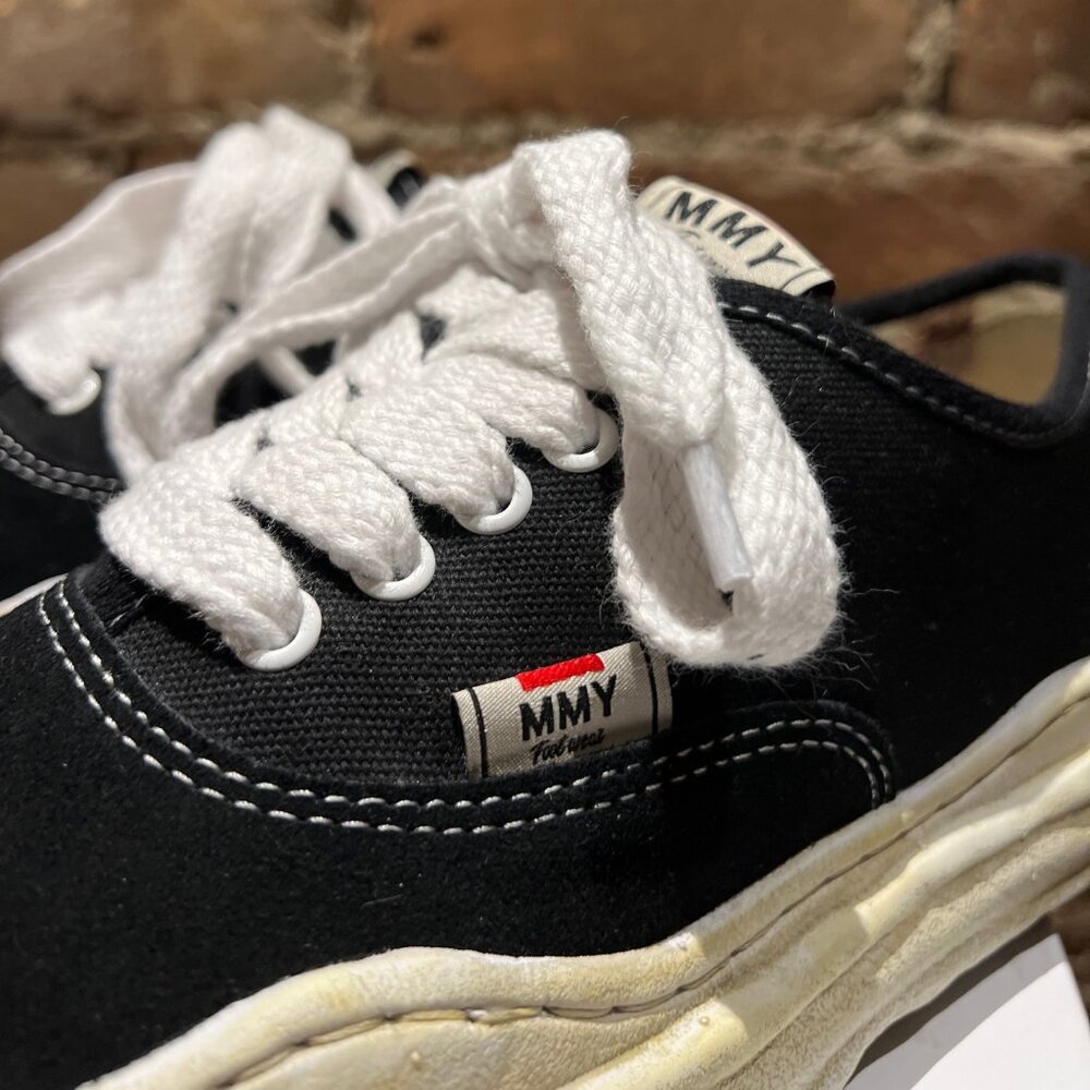 Maison Mihara Yasuhiro BAKER Low “Original Sole” Sneaker – Black Canvas  Size 41 - Picture 3 of 8